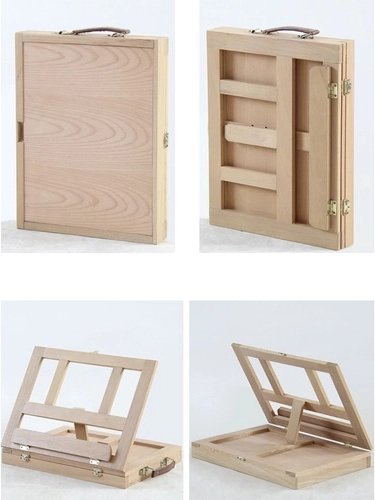 Mallette 3-en-1 : boîte de rangement, étui portable et chevalet