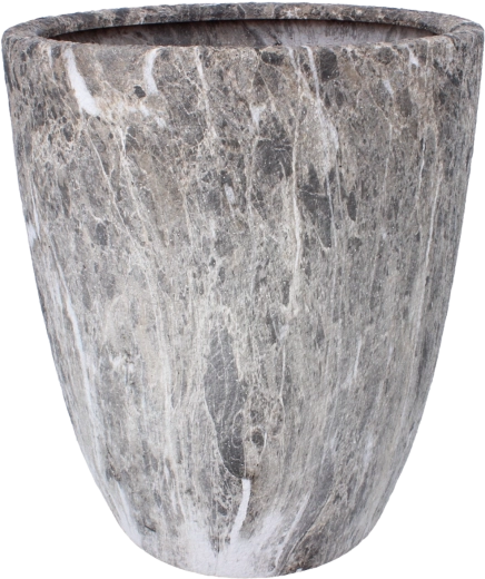 Cache-pot en céramique à effet marbre 37 × 37 × 45,5 cm