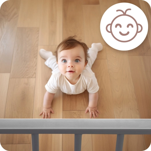 Largeur 75–115 cm et ouverture bidirectionnelle