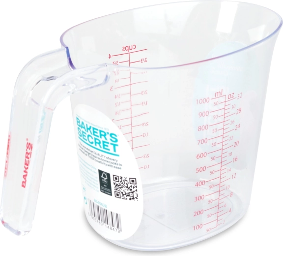 Verre doseur Baker's Secret 1000 ml transparent