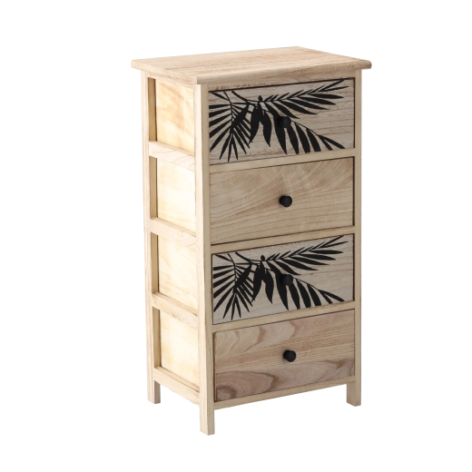 Commode ZOFIA avec 4 tiroirs, 40 × 29 × 73 cm