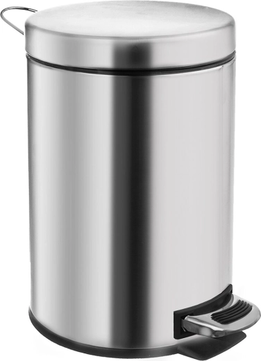 Poubelle en acier inoxydable Orion avec pédale 5 l