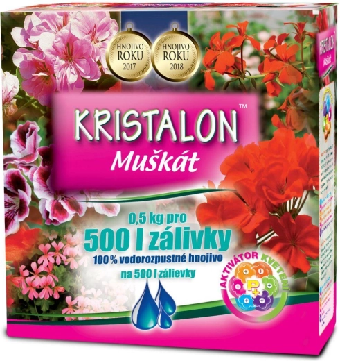 Kristalon géranium – engrais hydrosoluble pour pélargoniums 0,5 kg
