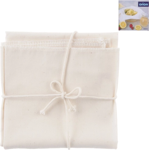 Tissu en coton pour filtrage avec cordon 60 × 60 cm