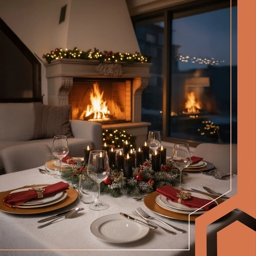 Décoration pour lanternes, compositions et table de fête