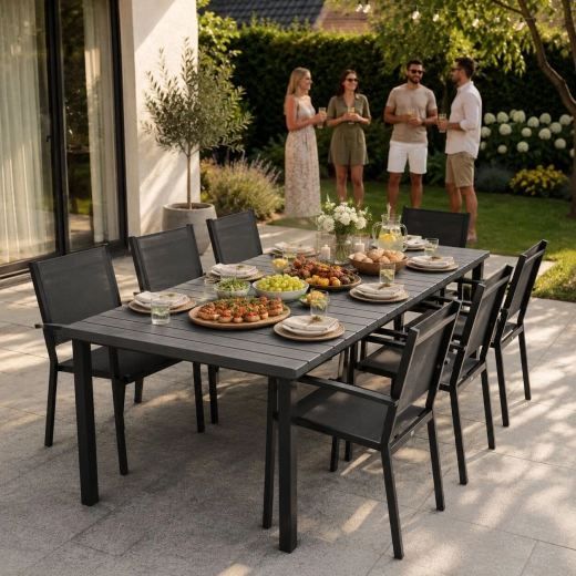 Grand plateau 180 × 90 cm pour 6–8 personnes