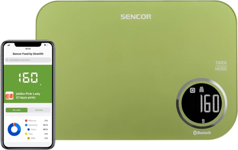 Balance de cuisine intelligente Sencor avec Bluetooth