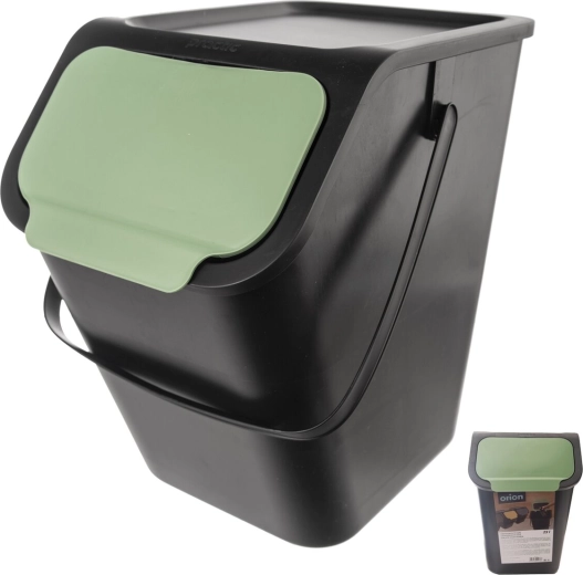 Poubelle UH Bin 25 l avec couvercle vert