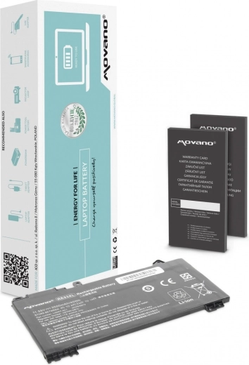 Batterie Movano RE03XL pour ordinateurs portables HP ProBook 430/440/450 G6 et G7 3500 mAh 40 Wh