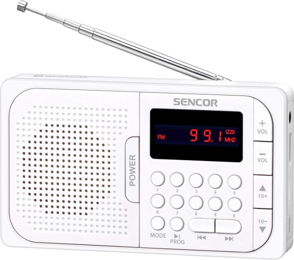 Radio portable Sencor SRD 216 WH avec Bluetooth