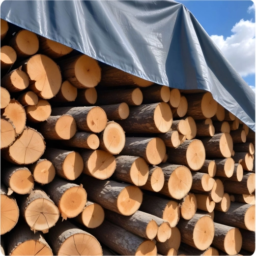 Protection 100 % étanche pour le bois, les machines et le chargement