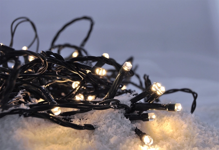 Guirlande lumineuse de Noël LED Solight de 20 m, 400 LED, blanc chaud