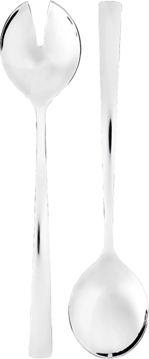 Future set de deux cuillères à salade en acier inoxydable