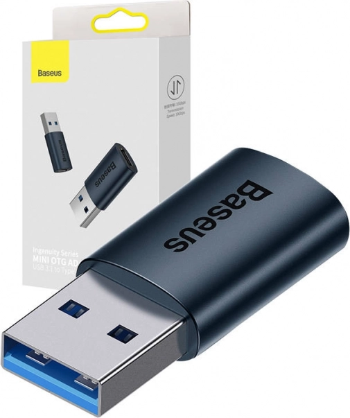 Baseus Ingenuity adaptateur USB-A vers USB-C OTG – Bleu