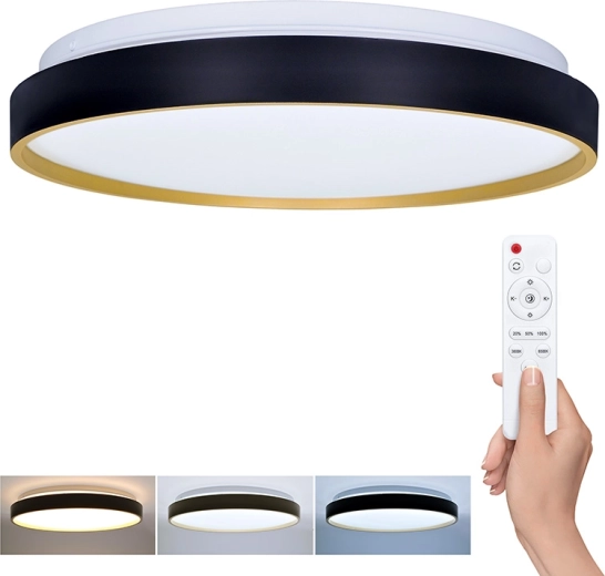 Solight plafonnier et applique LED Cala avec télécommande 48 W, 3360 lm, 38 cm, dimmable, CCT