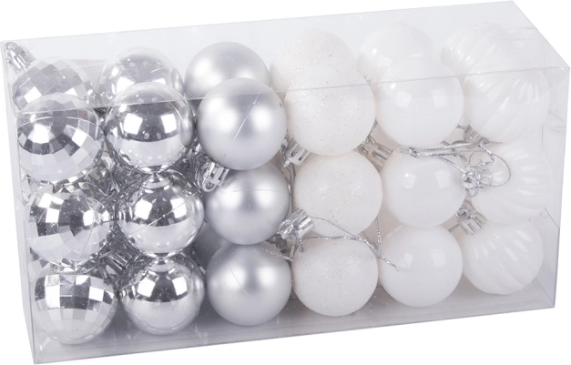 Décoration élégante blanche et argentée