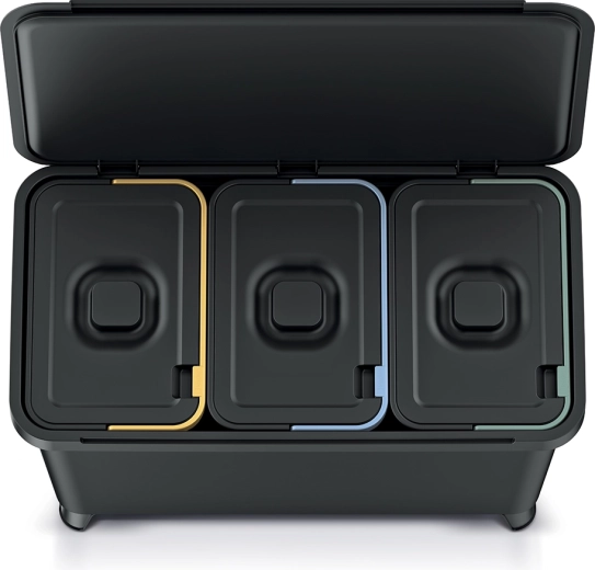 Tri clair avec 3 compartiments et marquage coloré