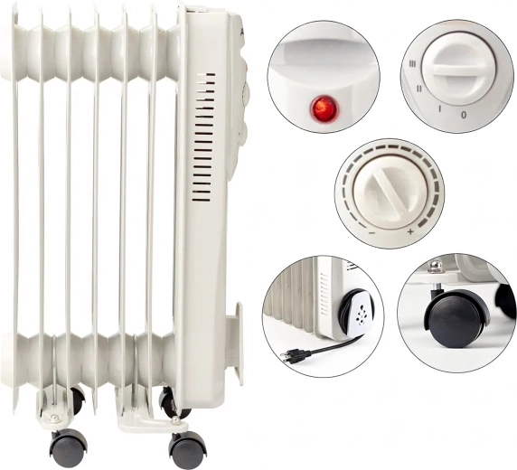 Thermostat précis et 3 niveaux de puissance