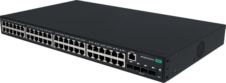 4× ports SFP pour l’uplink et l’interconnexion réseau
