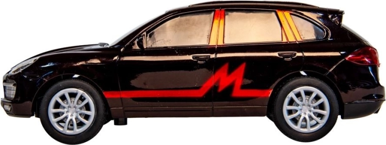 Voiture rapide télécommandée avec graphismes rouges