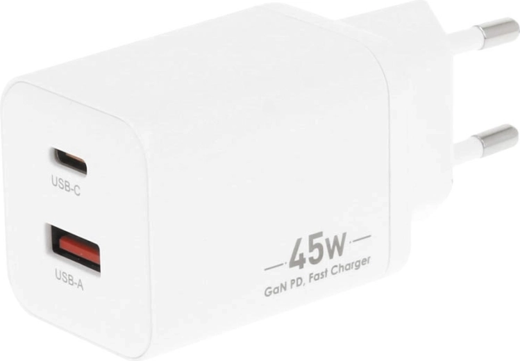 Charge rapide jusqu’à 45 W avec GaN
