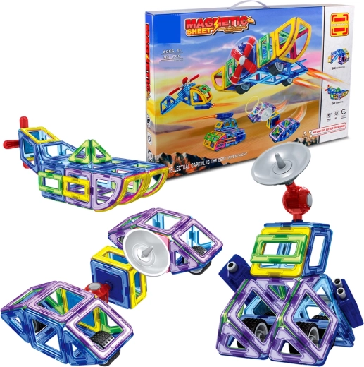 Jeu de construction magnétique 98 pièces