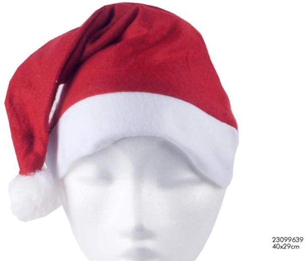 Bonnet de Père Noël rouge et blanc