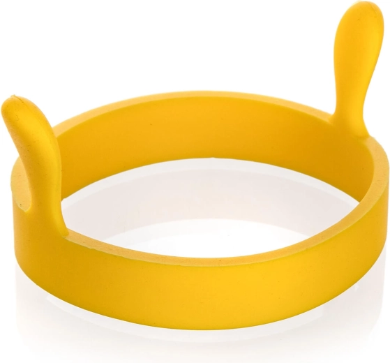 Moule rond en silicone pour œufs et pancakes Culinaria, jaune