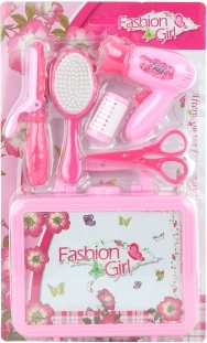 Set de beauté pour enfants avec sèche-cheveux et mallette