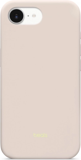 Coque en silicone BEATS avec MagSafe pour iPhone 17e – beige sable
