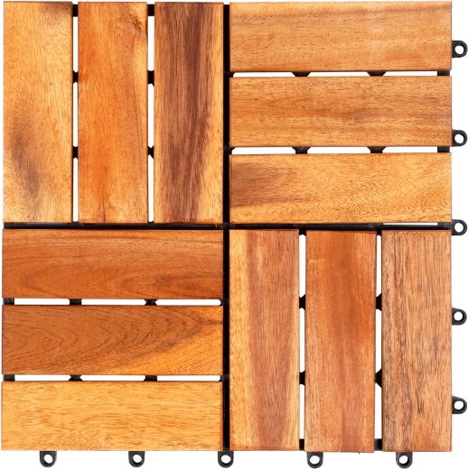 Bois d’acacia naturel avec finition résistante