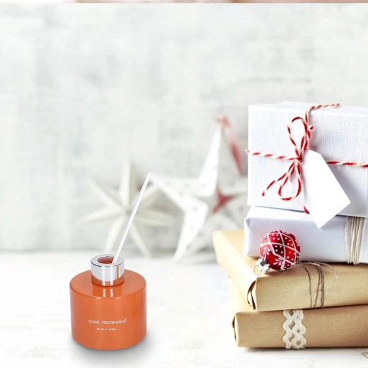 Diffuseur élégant en verre orange