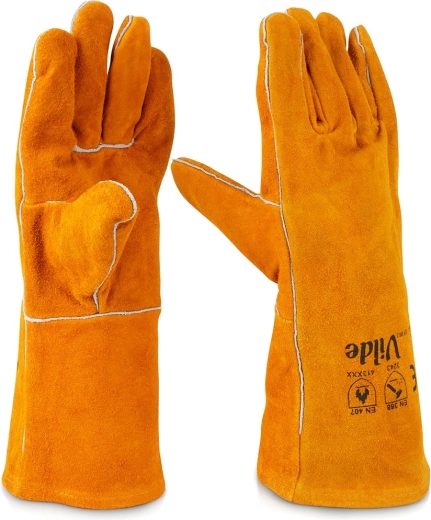 Gants de protection de barbecue en cuir XL – 2 pcs