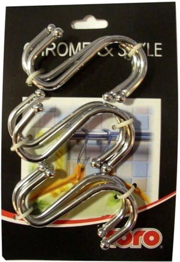 Crochets en acier inoxydable Toro, 6 pcs