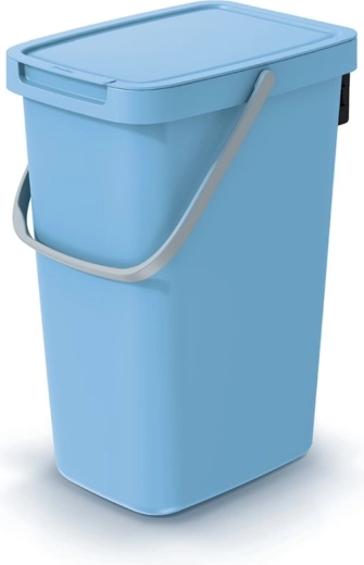 Poubelle Systema Q Collect 12 l bleu clair