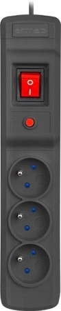 Multiprise parafoudre ARMAC Multi M3 3 prises, 3 m, noire