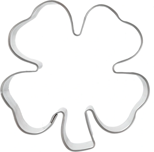 Emporte-pièce Orion en acier inoxydable trèfle à quatre feuilles 6 cm