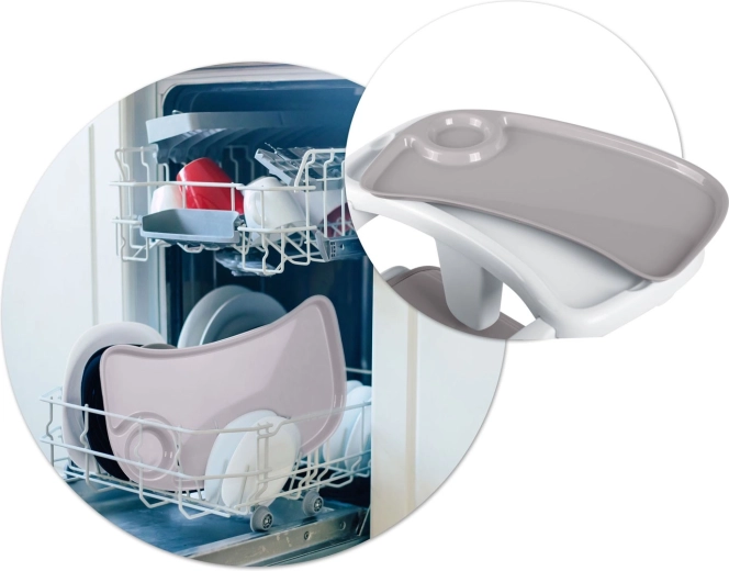 Plateau avec insert pour un nettoyage rapide