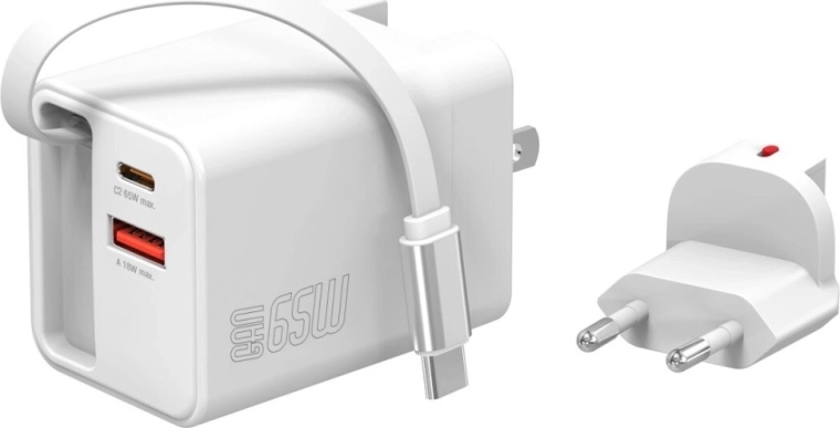 Câble intégré à enrouleur « yo‑yo »