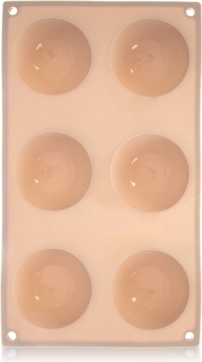 Moule en silicone pour demi-sphères 28 × 16,5 cm, beige