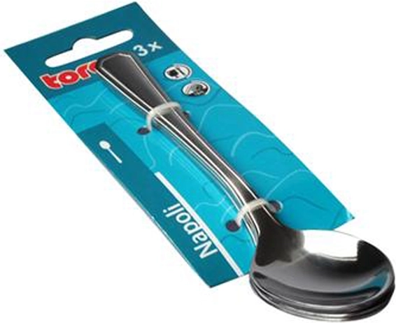 Cuillères à café en acier inoxydable TORO Napoli, lot de 3 pièces