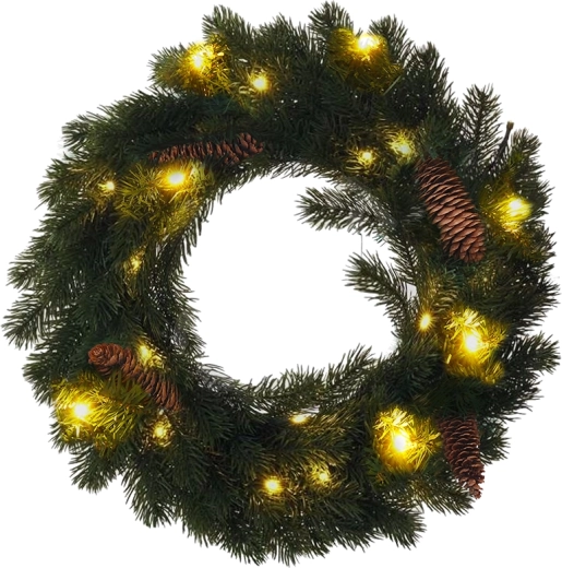 Solight couronne de Noël avec éclairage LED 40 cm