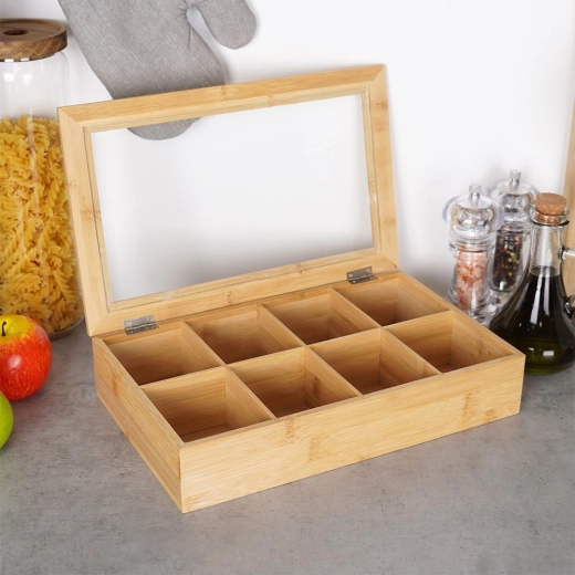 8 compartiments pour des thés parfaitement triés