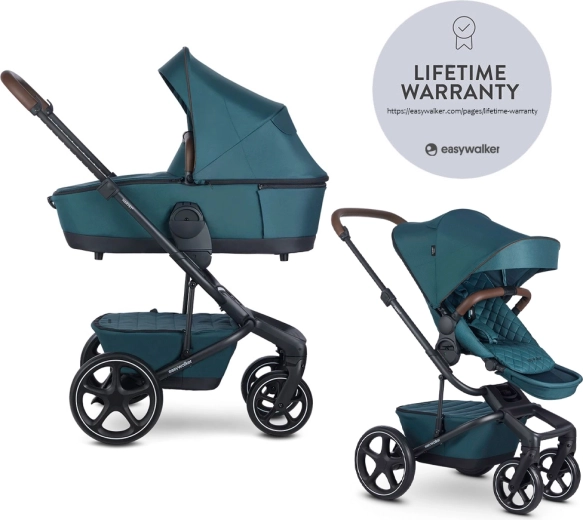 Easywalker harvey⁵ premium poussette combinée 2-en-1 jade green