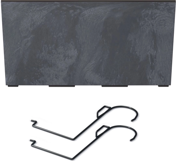 Jardinière suspendue effet béton, anthracite