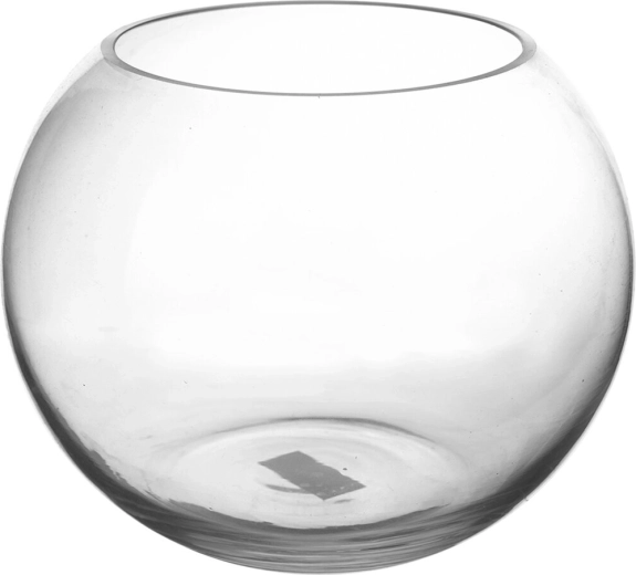 Bougeoir en verre transparent 19 × 19 × 16 cm