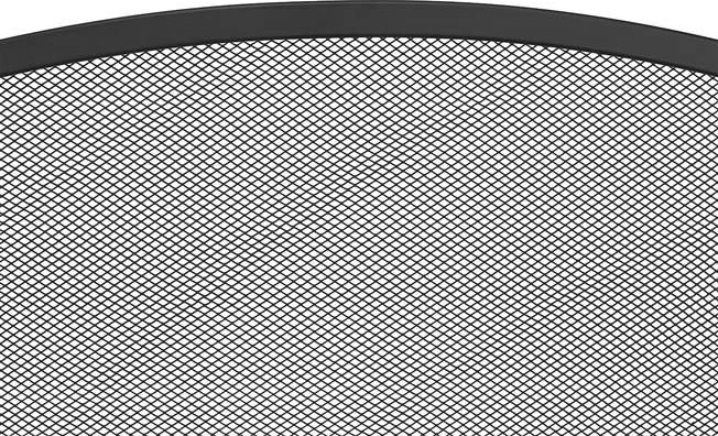 Fine grille en acier et finition noire mate