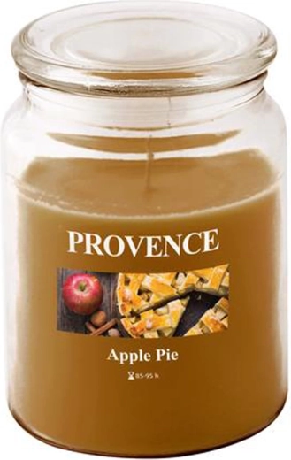 Bougie parfumée en verre PROVENCE strudel aux pommes 95 heures