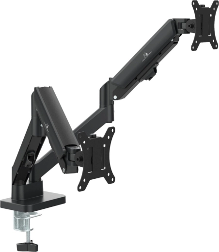 Support double pour moniteurs 17–32" avec bras à vérin à gaz MACLEAN MC-134 (2–10 kg)