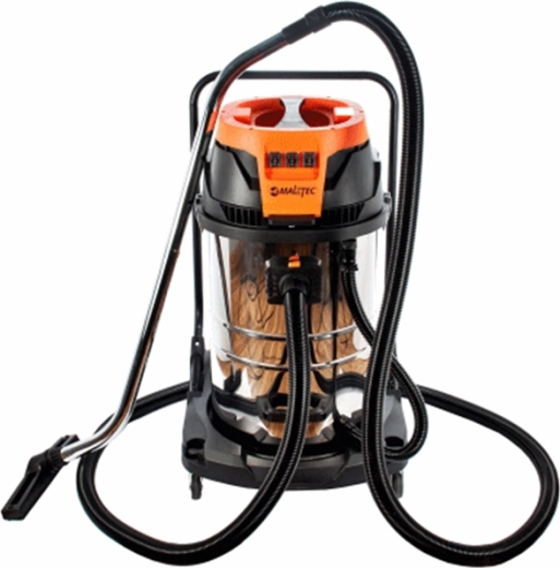 Maltec TurboVac aspirateur industriel 3000 W, 80 l INOX